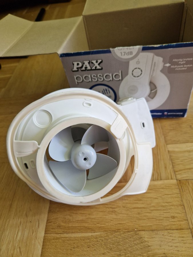 Pax badrumsfläkt Multi All-in-one Helt ny