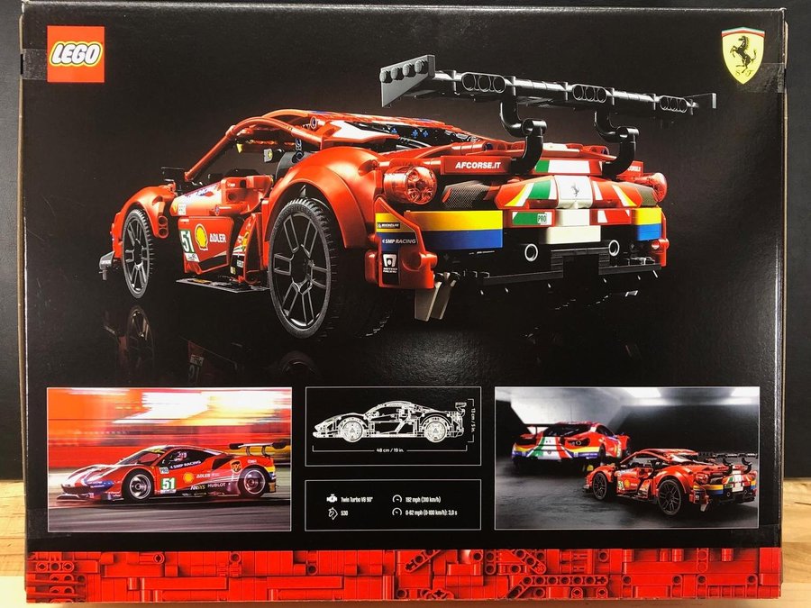 LEGO Technic 42125 "Ferrari 488 GTE" - från 2021 oöppnad /förseglad!