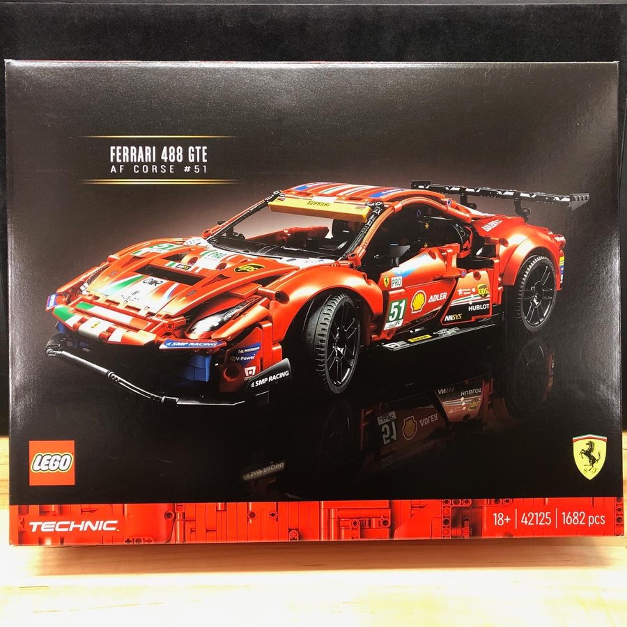 LEGO Technic 42125 "Ferrari 488 GTE" - från 2021 oöppnad /förseglad!