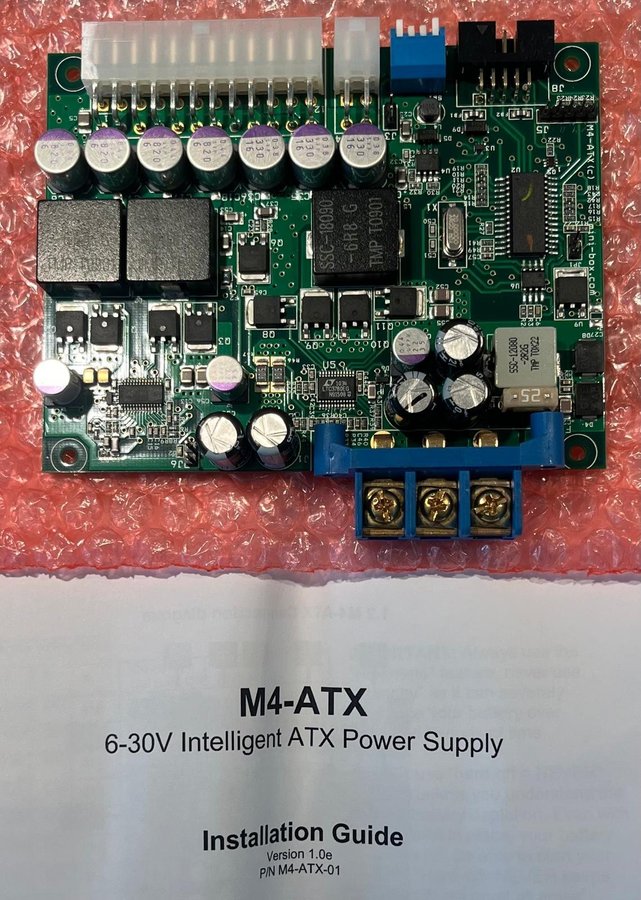 M4-ATX - 250W - 6-30VDC Intelligent Automotive DC-DC Car PC Power Supply - NY!