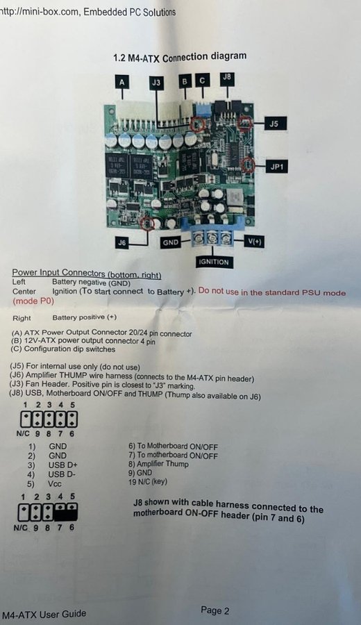 M4-ATX - 250W - 6-30VDC Intelligent Automotive DC-DC Car PC Power Supply - NY!