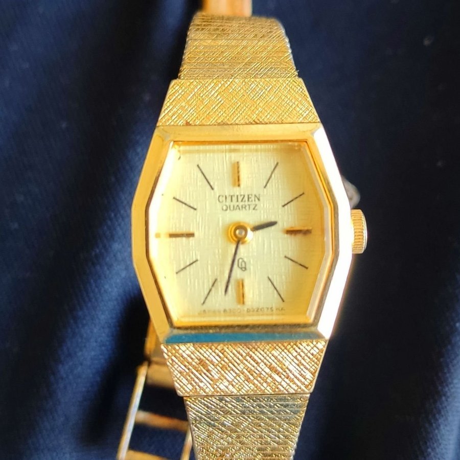 Citizen 70 talet gold plated jätte fint