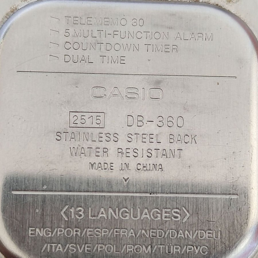 Gammalt casio fungerar data bank