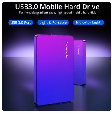 HDD 25 tum bärbar extern hårddisk 250 GB USB30