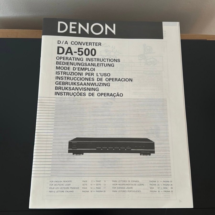 DENON DA-500 Digital to Analogue Converter