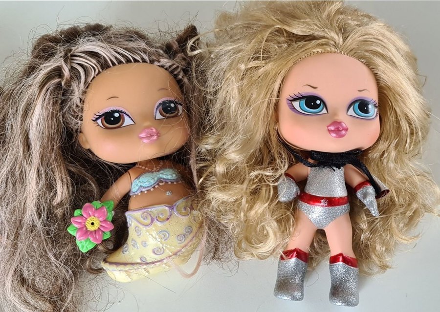 2 stycken Bratz babyz + 1 Bratz snap on