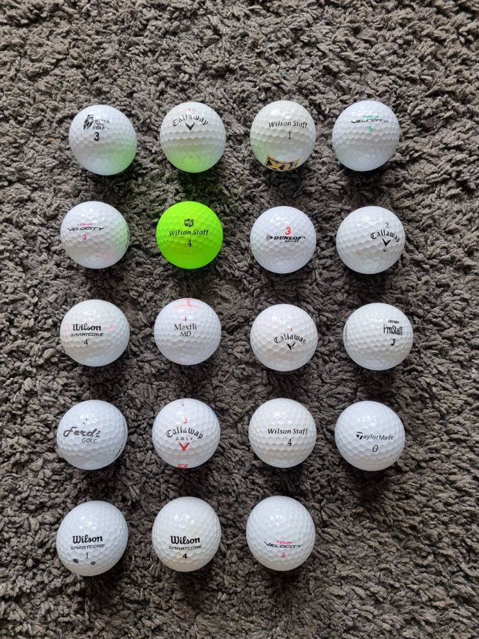 Golfbollar blandade märken