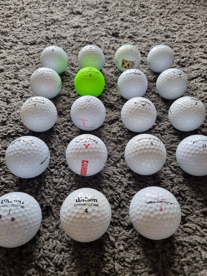 Golfbollar blandade märken