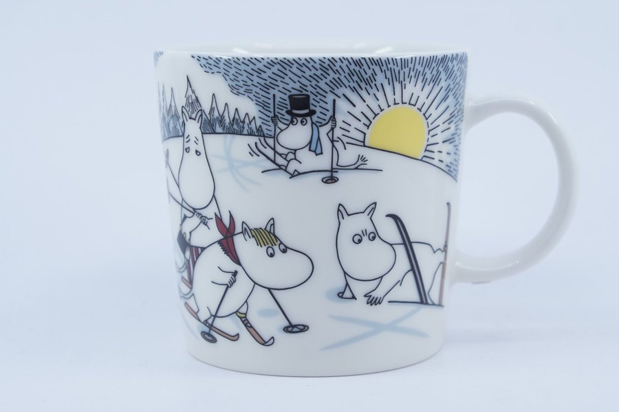 Muminmugg Skidor med herr Brisk / Moomin Mug Skiing with MrBrisk [A]