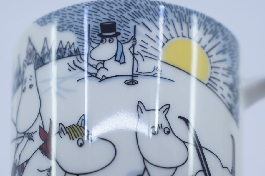 Muminmugg Skidor med herr Brisk / Moomin Mug Skiing with MrBrisk [A]