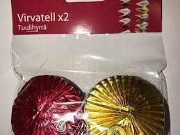 Virvateller i 2-pack Guld och Röda i varje förpackning Snurror