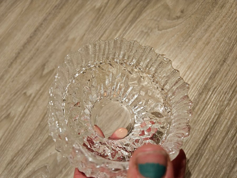 Ljuslykta Ittala Finland Stellarina design av Tapio Wirkkala glaslykta glas