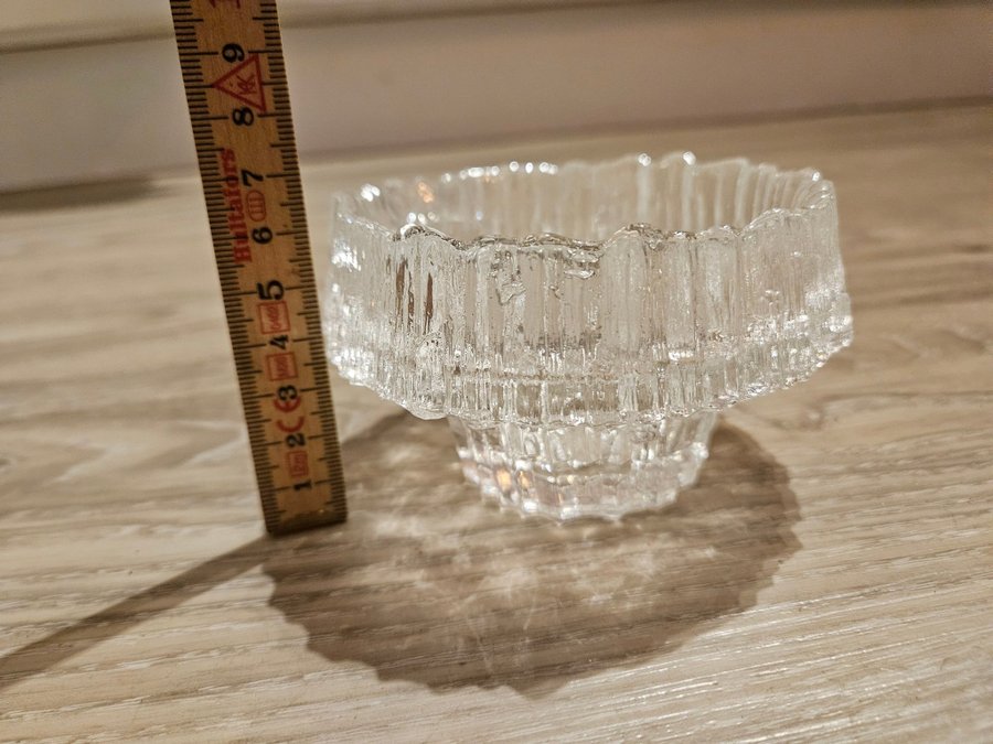 Ljuslykta Ittala Finland Stellarina design av Tapio Wirkkala glaslykta glas