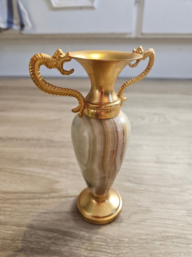 Miniatyrurna Onyx of Pakistan Vases Made in Italy onyxvas retro vintage