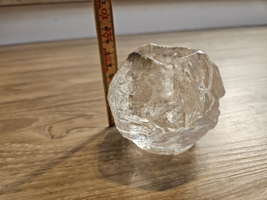 Kosta Boda Ljuslykta Snöboll glas ljushållare lykta retro glaslykta