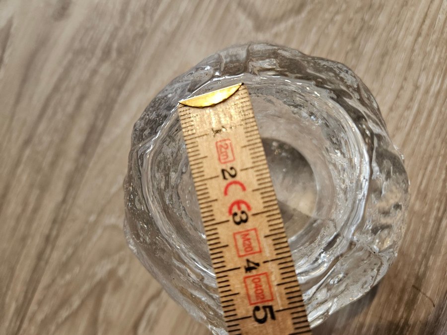 Kosta Boda Ljuslykta Snöboll glas ljushållare lykta retro glaslykta