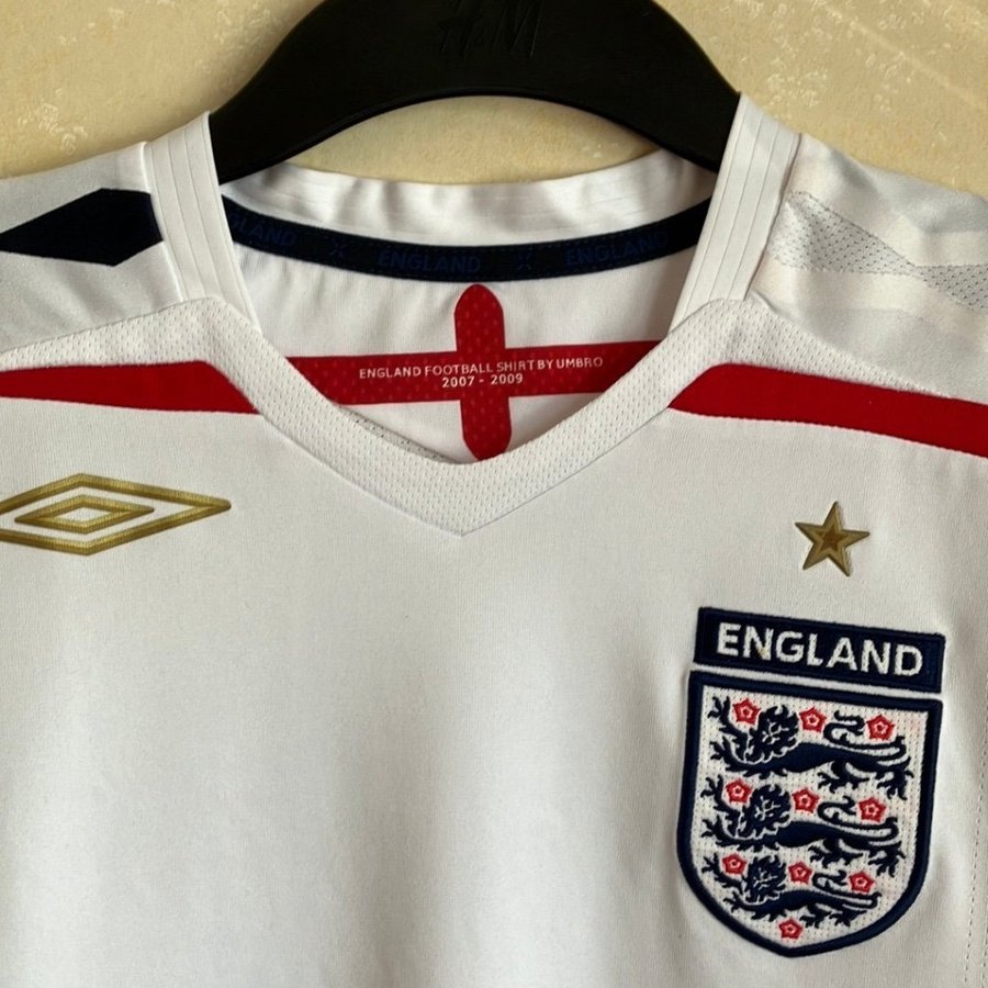 Umbro England vit matchtröja storlek S