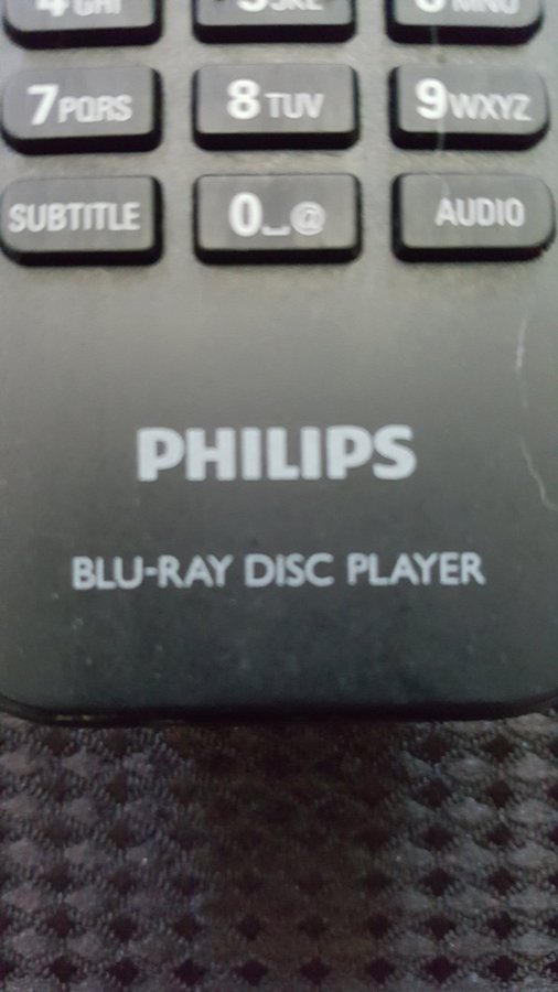 PHILIPS BLUE-RAY fjärrkontroll