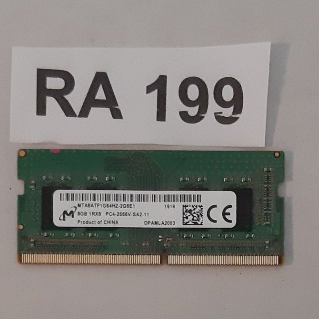 DDR4 8GB  märke : Micron  2666MHz för laptop