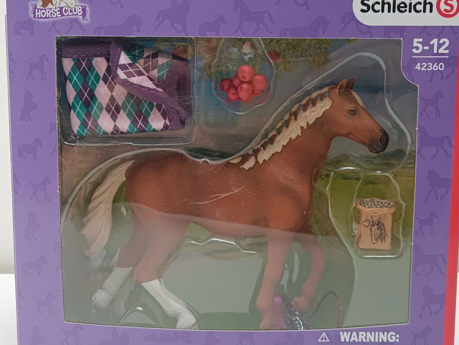 Schleich Horse Club Häst med tillbehör i fint skick!