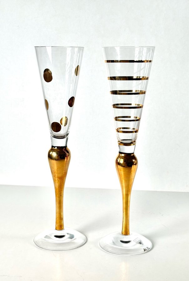 CHAMPAGNEGLAS 2 st "Celebration" Anne Nilsson Orrefors