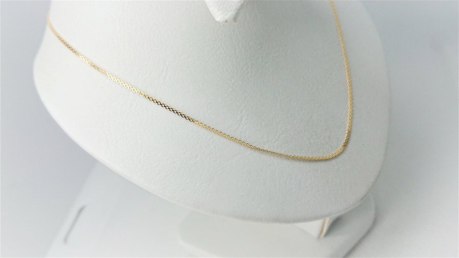 Smuk og lækker 50 cm X-link guld halskæde