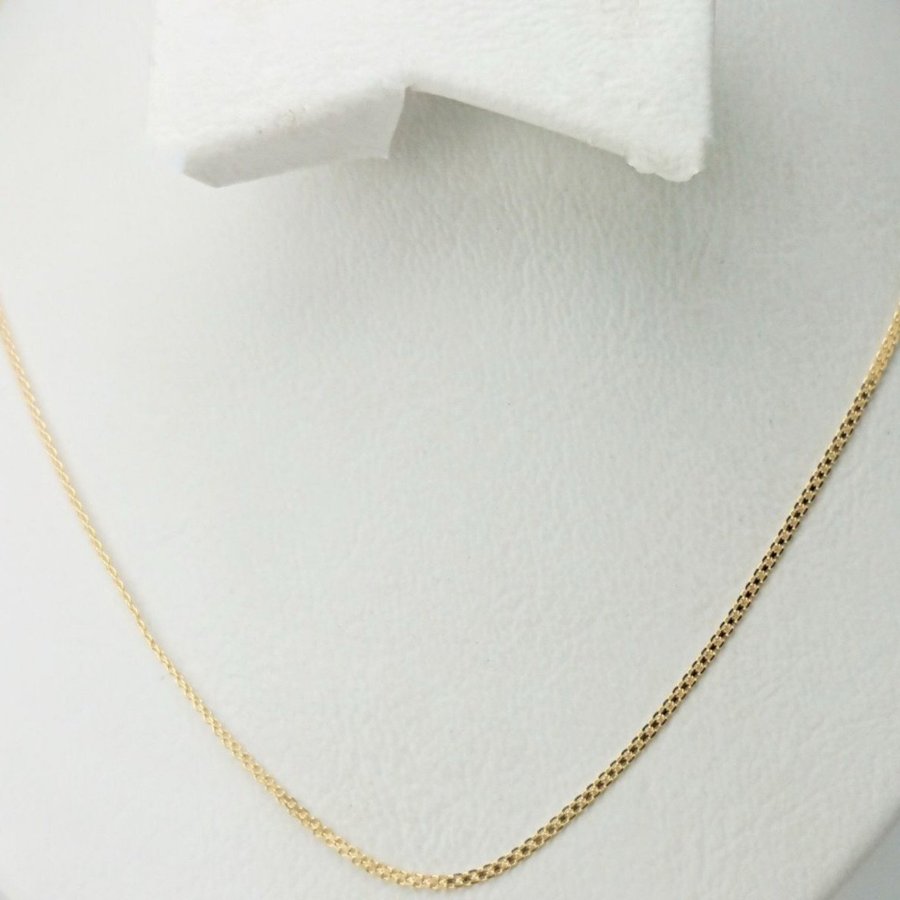Smuk og lækker 50 cm X-link guld halskæde