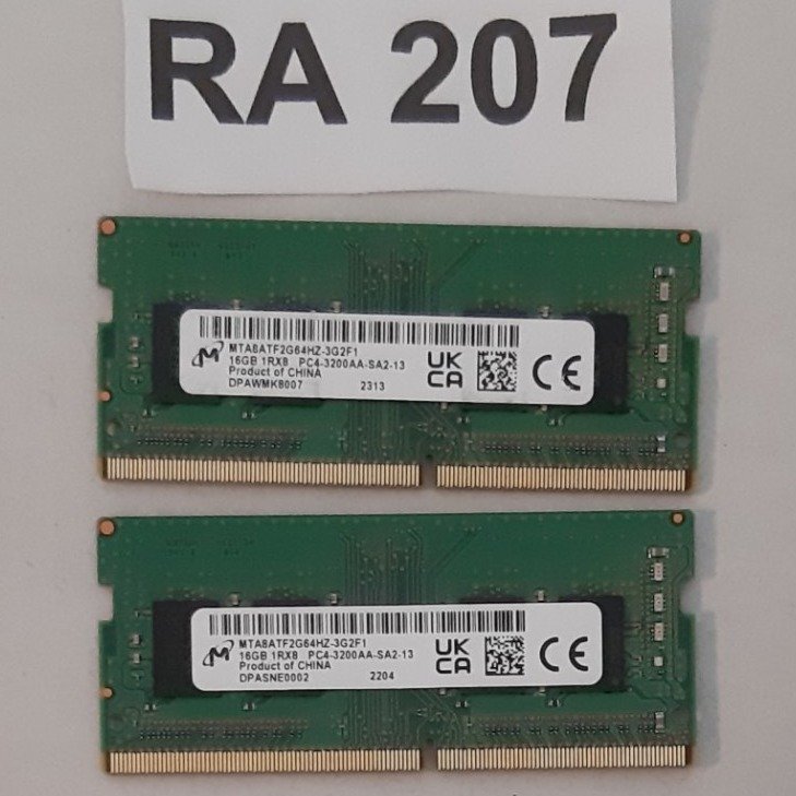 Ramminne DDR4 32GB Märke : Micron  snabba 3200 MHz