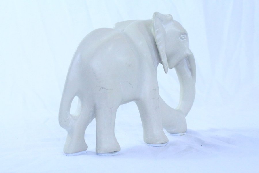 Figurin Skulptur Elefant Sten Retro Vintage Design