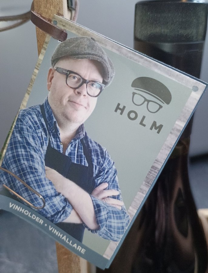 Vinlåda: Design:Claus Holm plats för 2 flaskor