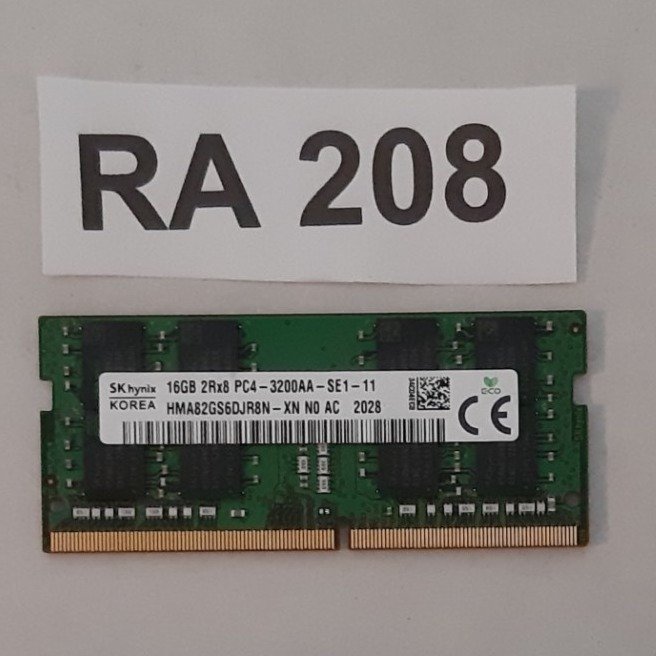 Ramminne DDR4 16GB Märke : SK hynix  snabb 3200 MHz