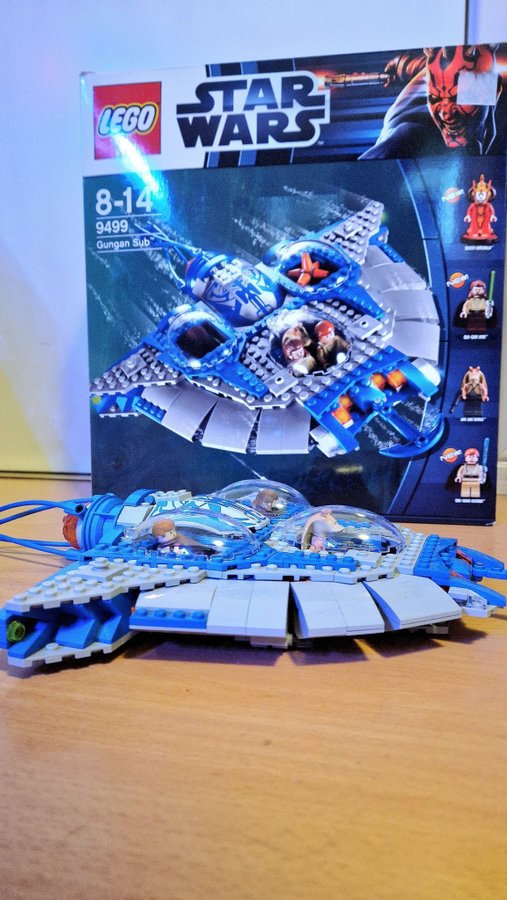 Lego Star Wars 9499 Gungan Sub - OBS!!! Queen Amidala Minifigur saknas
