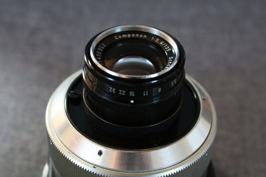 Agfa Varioscop: Magnolar 60mm Solinar 105mm and Schneider Componon 105mm lenses