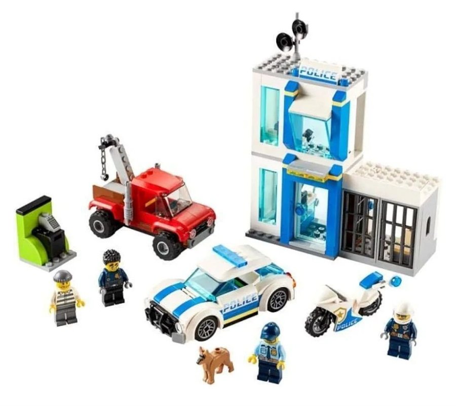 LEGO City 60210 60138 60270 Tre polis-set helikopter flyg bil