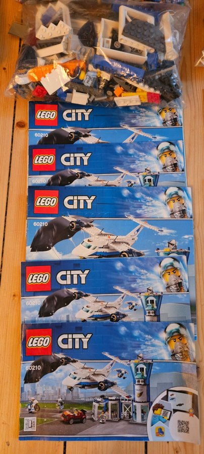 LEGO City 60210 60138 60270 Tre polis-set helikopter flyg bil