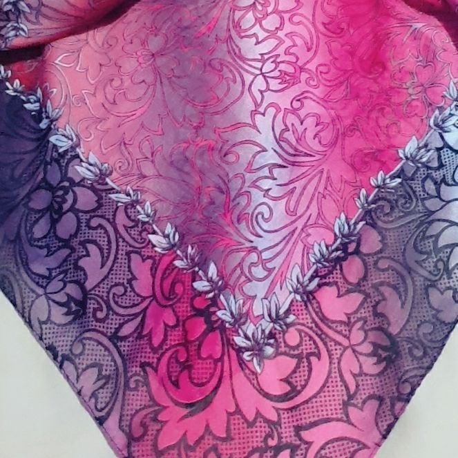 Ultra fin Rosa lila sjal silk scarf