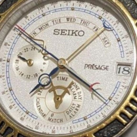 Vintage The Legendary Worldtime Presage Seiko Men's Watch 1993