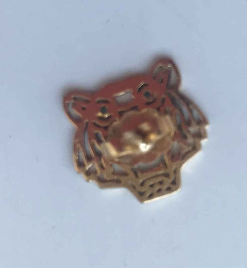 tiger gold metal earrings studs brand new