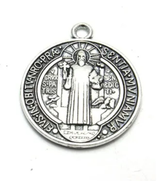 St Benedict katolik jesus helgon amulet hänge halsband Talisman - NY!