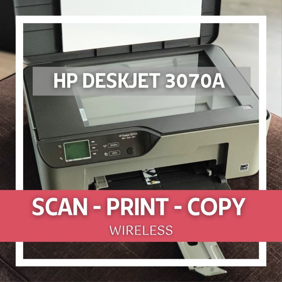 HP deskjet - scan - print - copy - wireless - Svart bläckpatron ingår