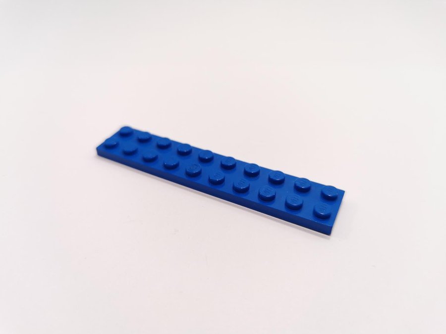 Lego - plate - platt - bas - 2x10 - part 3832 - blå