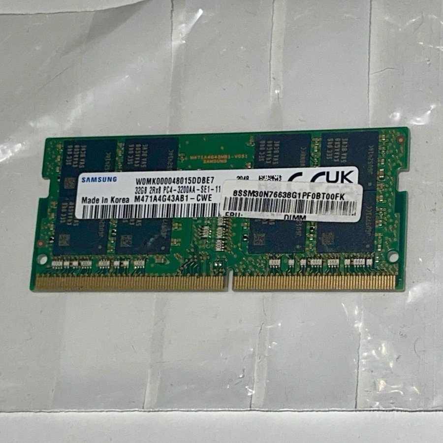 32GB Samsung SO-DIMM DDR4 Ram