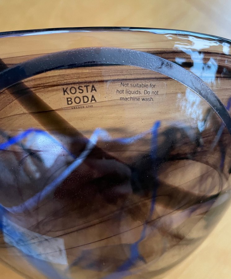 Costa Boda skål svart 23 cm