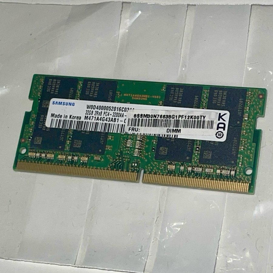 32GB Samsung SO-DIMM DDR4 Ram