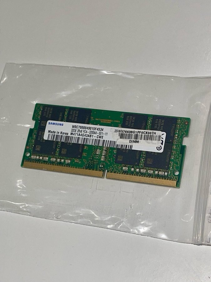 32GB Samsung SO-DIMM DDR4 Ram