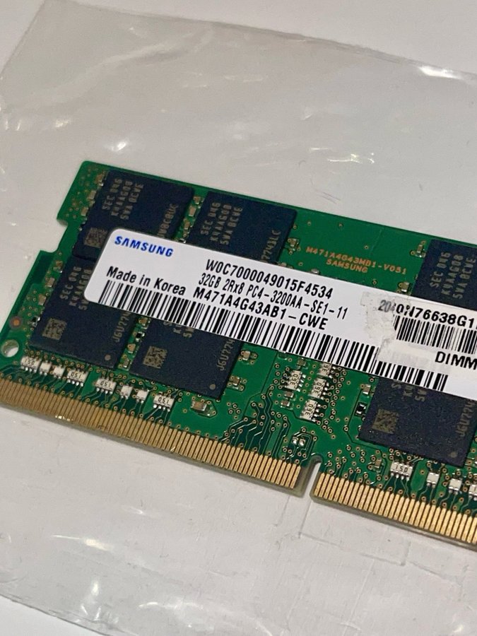 32GB Samsung SO-DIMM DDR4 Ram