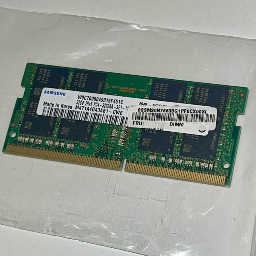 32GB Samsung SO-DIMM DDR4 Ram