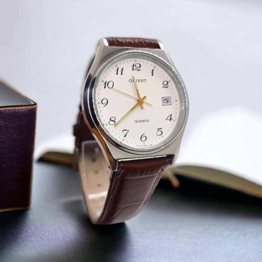 Vintage Orient 100 dykare Elegance Herrklocka 1980 talet