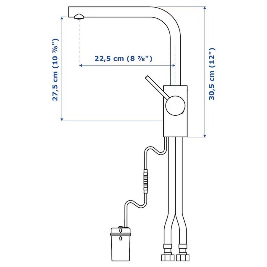 IKEA TÄMNARE Köksblandare med sensor