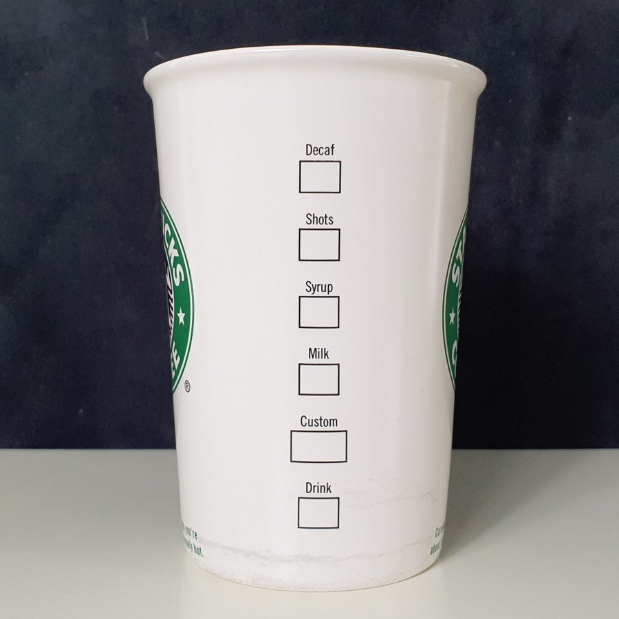 Starbucks mugg - 2006 - Samlarmugg Rare ovanlig porslin - Defekt vintage retro